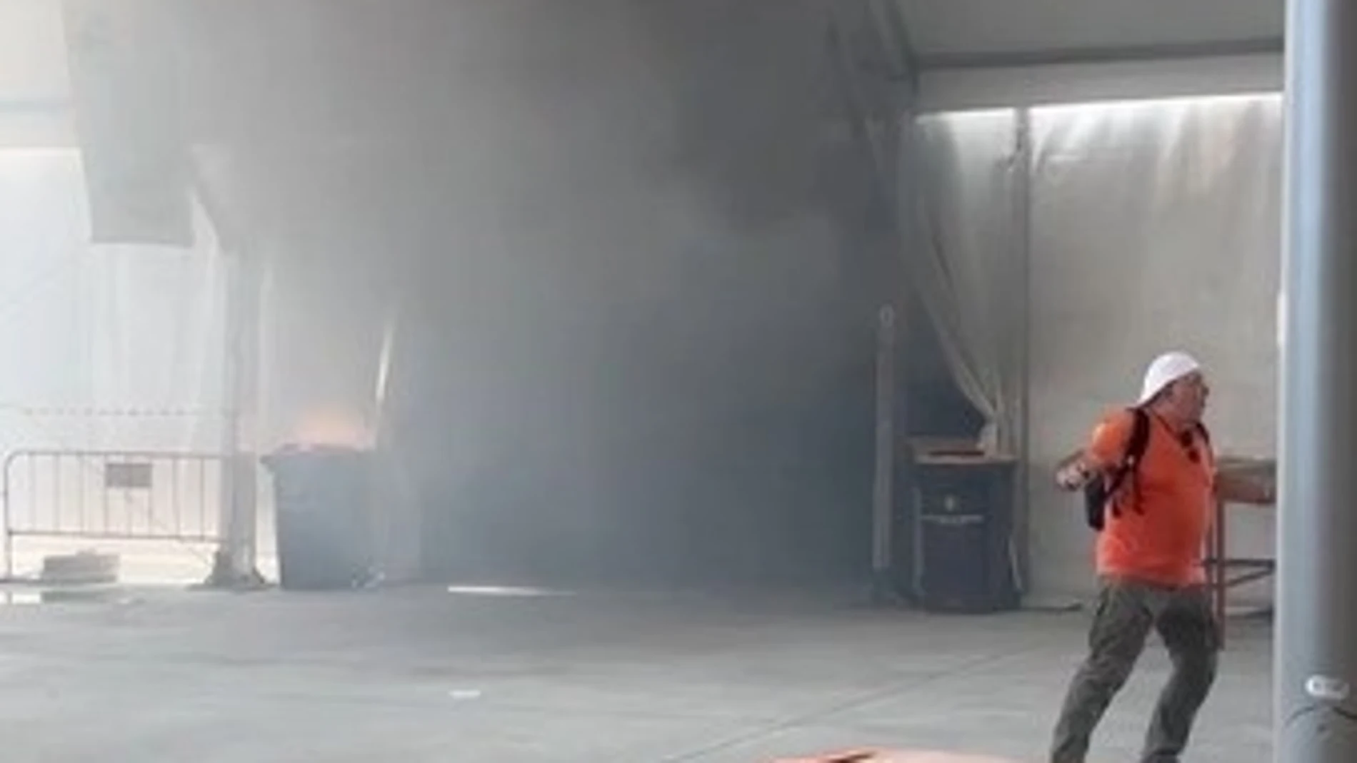 Incendio en casetas regionales de la feria de Valladolid
