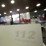 Sala del servicio de emergencias 112 en Andalucía.