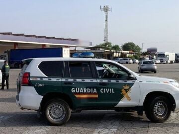 Un vehículo de la Guardia Civil