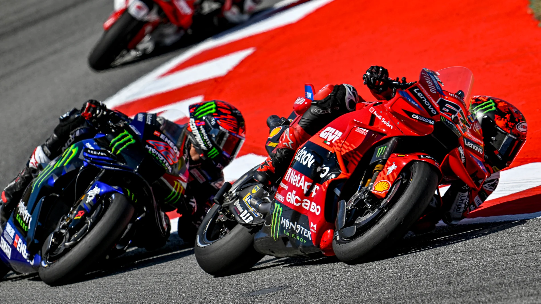 (Foto de ARCHIVO) 63 BAGNAIA Francesco (ita), Ducati Lenovo Team, Ducati Desmosedici GP25, action 42 RINS Alex (spa), Monster Energy Yamaha MotoGP, YZR-M1, action sprint race during the 2025 MotoGP Monster Energy Grand Prix of Catalunya, on the Catalunya circuit of Barcelona, from September 5 to 7, in Spain - Photo Studio Milagro / DPPI AFP7 24/05/2024 ONLY FOR USE IN SPAIN