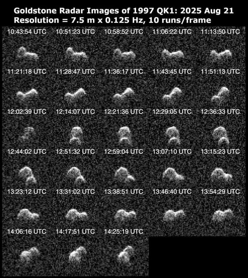 Asteroide con forma de cacahuete