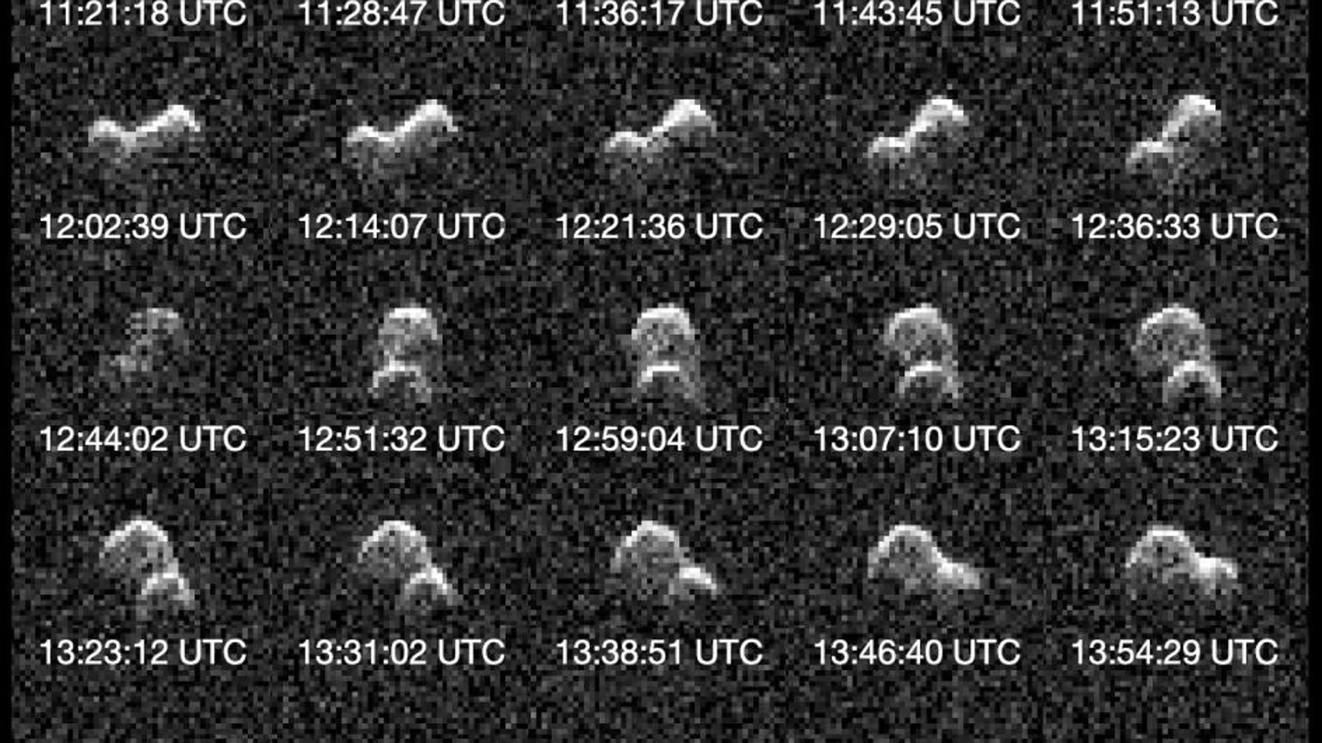 Asteroide con forma de cacahuete
