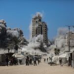 O.Próximo.- El Ejército israelí bombardea otro edificio alto en Gaza alegando que servía de base para Hamás