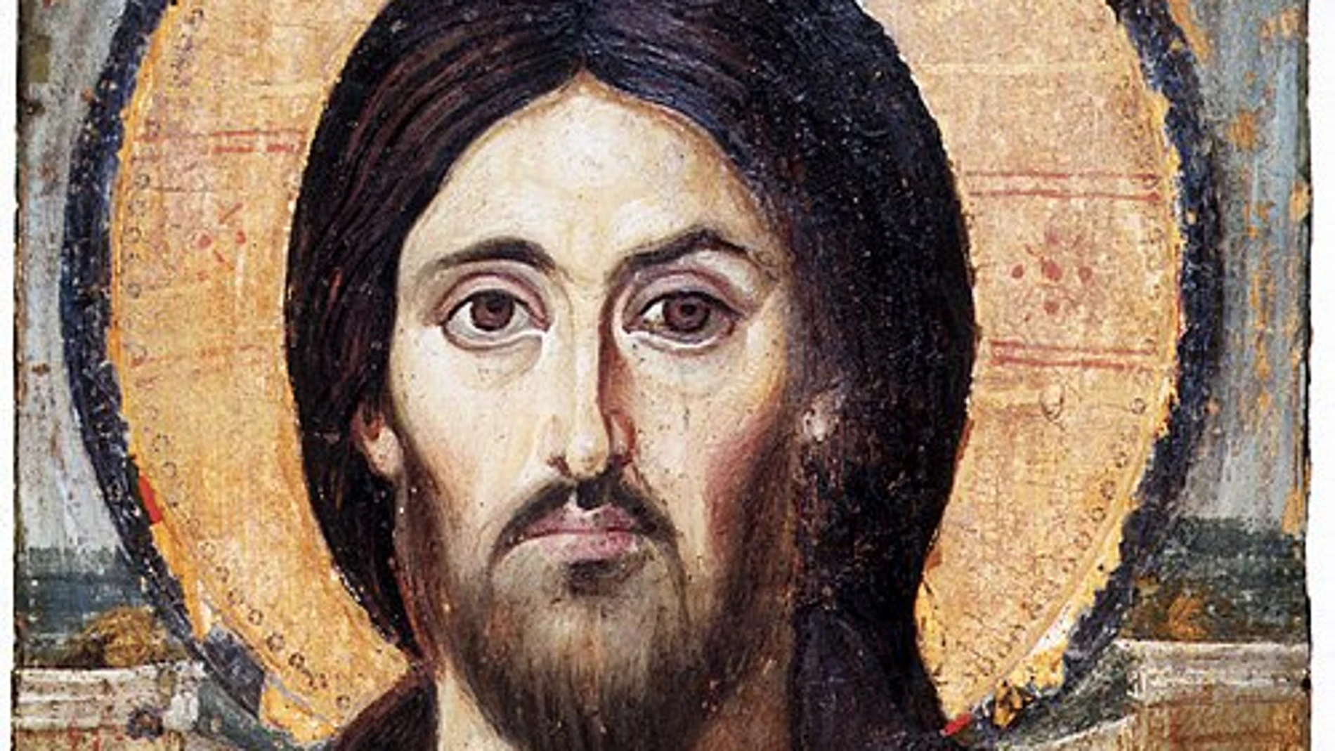 Cristo Pantócrator del Monasterio de santa Catalina en el Monte Sinaí, Egipto (siglo VI).