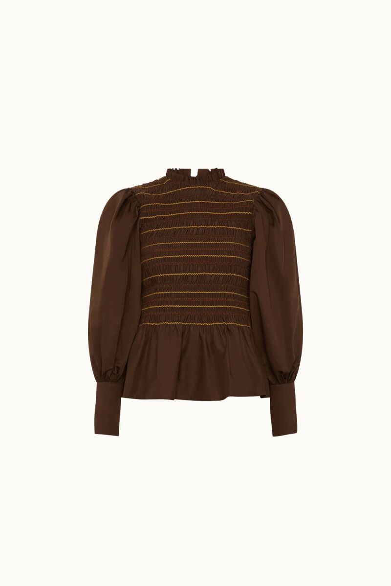 Blusa de nido de abeja.