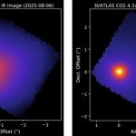 Imagen del cometa 3I/ATLAS tomada por el telescopio espacial James Webb