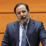 El senador popular por Soria, José Manuel Hernando, durante una intervención en el Senado