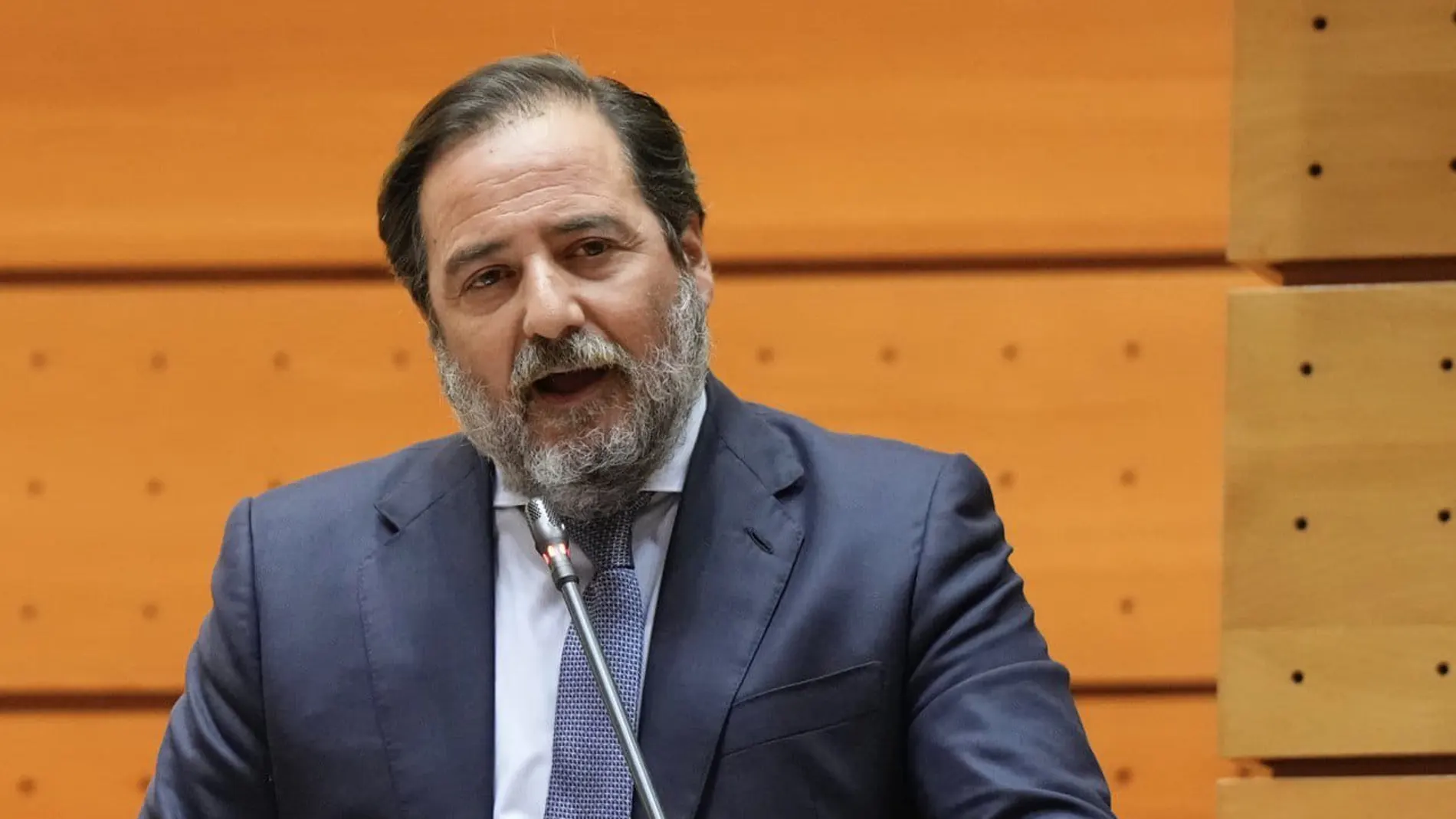 El senador popular por Soria, José Manuel Hernando, durante una intervención en el Senado