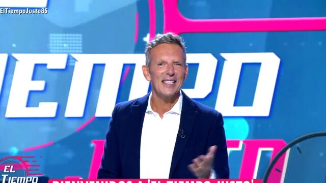 Joaquín Prat en el primer programa de 'El Tiempo Justo'