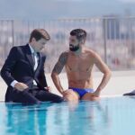 Marc Giró junto al atleta Carlos Gimeno en el nuevo vídeo promocional de 'Late Xou' 
