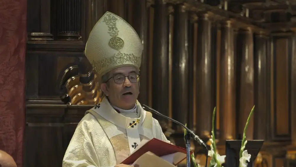 Luis Argüello, arzobispo de Valladolid, durante la homilía