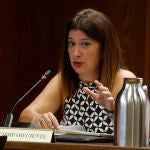 La exdirectora de Comunicación de Enusa y exdirectora de Filatelia y relaciones institucionales del grupo Correos, Leire Díez, comparece en la comisión de investigación del caso Koldo