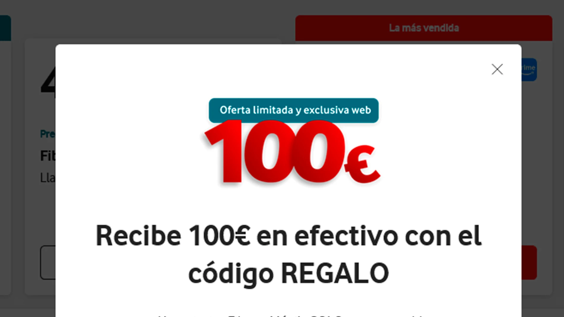 Se trata de la última promoción de Vodafone