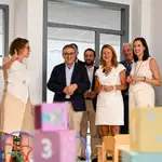 El conseller Rovira con la alcaldesa de Castellón, Begoña Carrasco, en el inicio del curso escolar