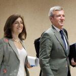 Rueda, hoy, acompañado por la conselleira de Medio Ambiente y Cambio Climático, Ángeles Vázquez.