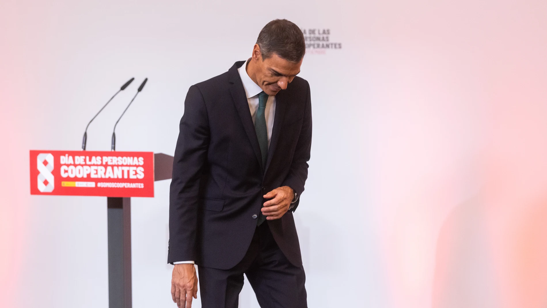 Pedro Sánchez durante la inauguración del acto de la agencia española de cooperación internacional con motivo del día de las personas cooperantes @ Gonzalo Pérez