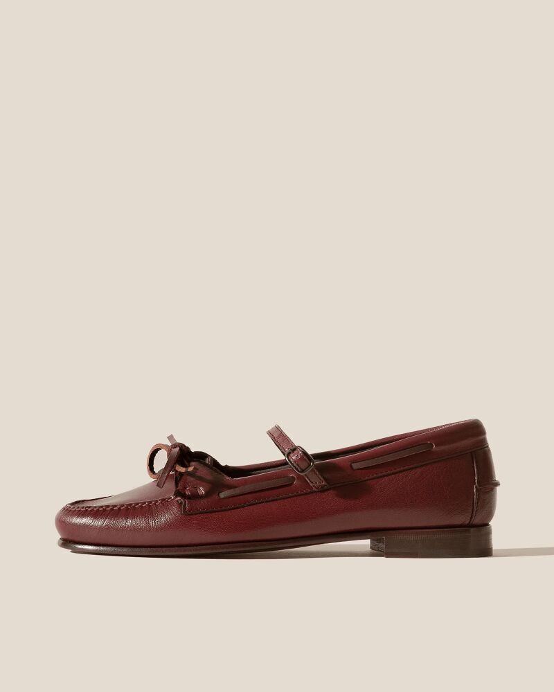 Lorea supple shiny mary jane loafer.