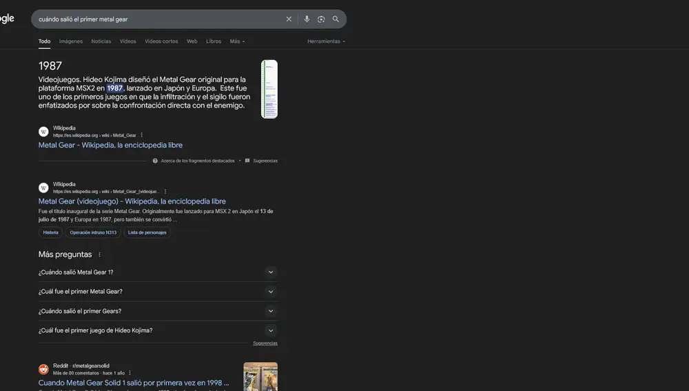 Muchas búsquedas ahora se resuelven sin entrar a ninguna web