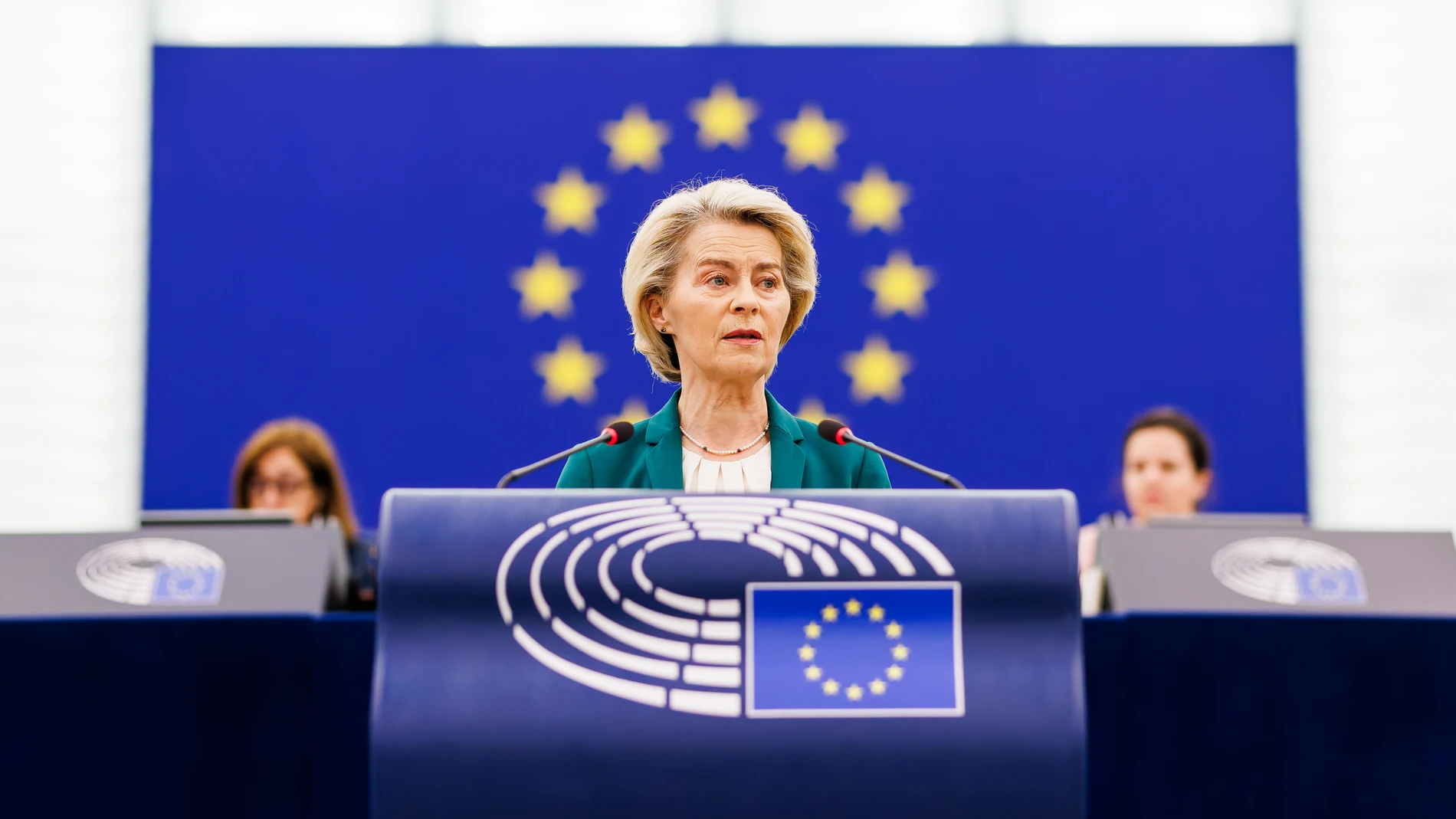 La presidenta de la Comisión Europea, Ursula Von Der Leyen