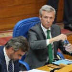 Rueda comparece en el Parlamento gallego para iniciar el curso político