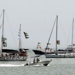 Aid flotilla headed to Gaza arrives in Tunisia