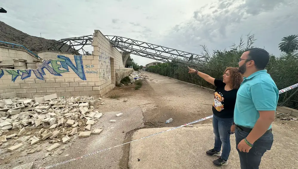 El subdelegado del Gobierno en Alicante, Juan Antonio Nieves, visita Callosa de Segura para comprobar los daños del temporal