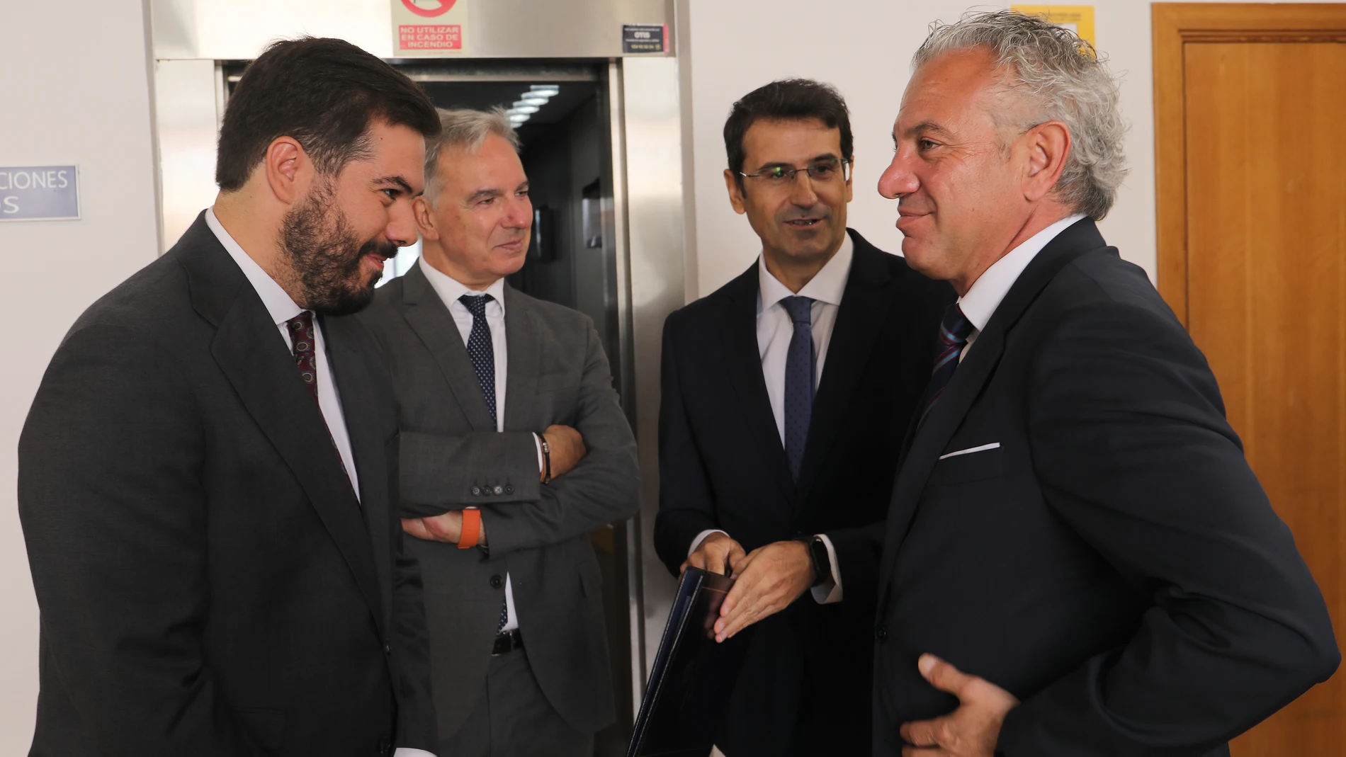NIcanor Sen junto a Eduardo Santiago en Palencia