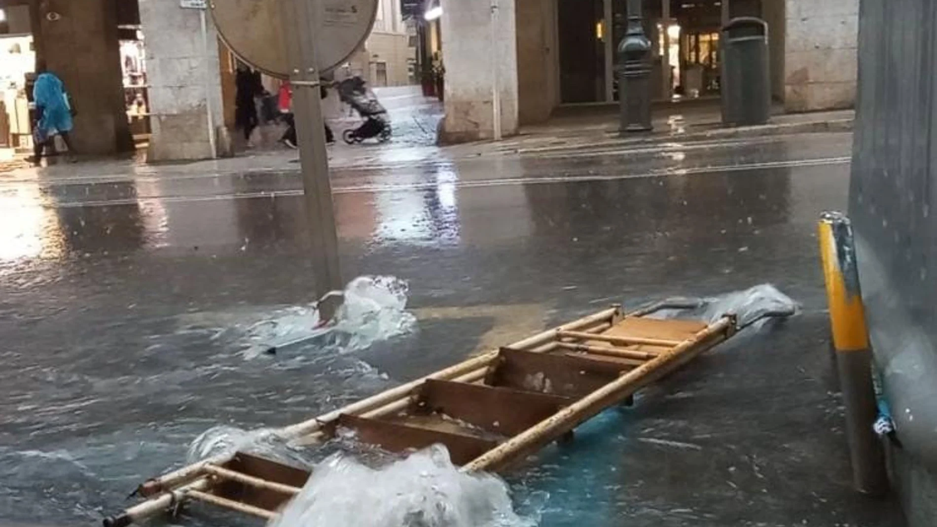 Incidencias por las fuertes lluvias en Mallorca