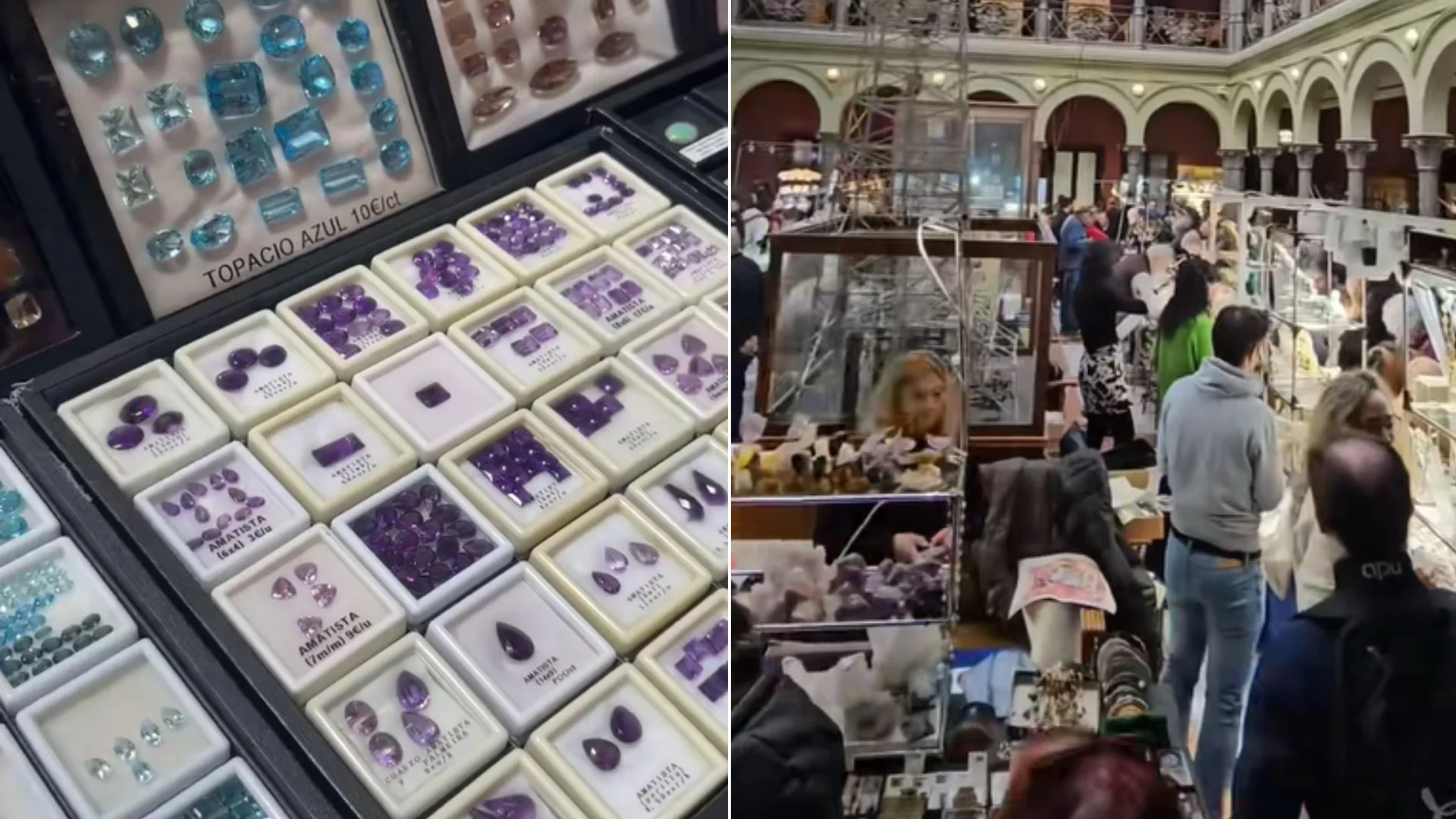 Así es el mercadillo de minerales en Madrid que abre un día al mes