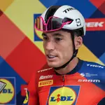 Press conference with Aleix Espargaró, cyclist for the LIDL-TREK team.