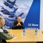 Polish Prime Minister Donald Tusk visits 32nd Tactical Air Base in Lask