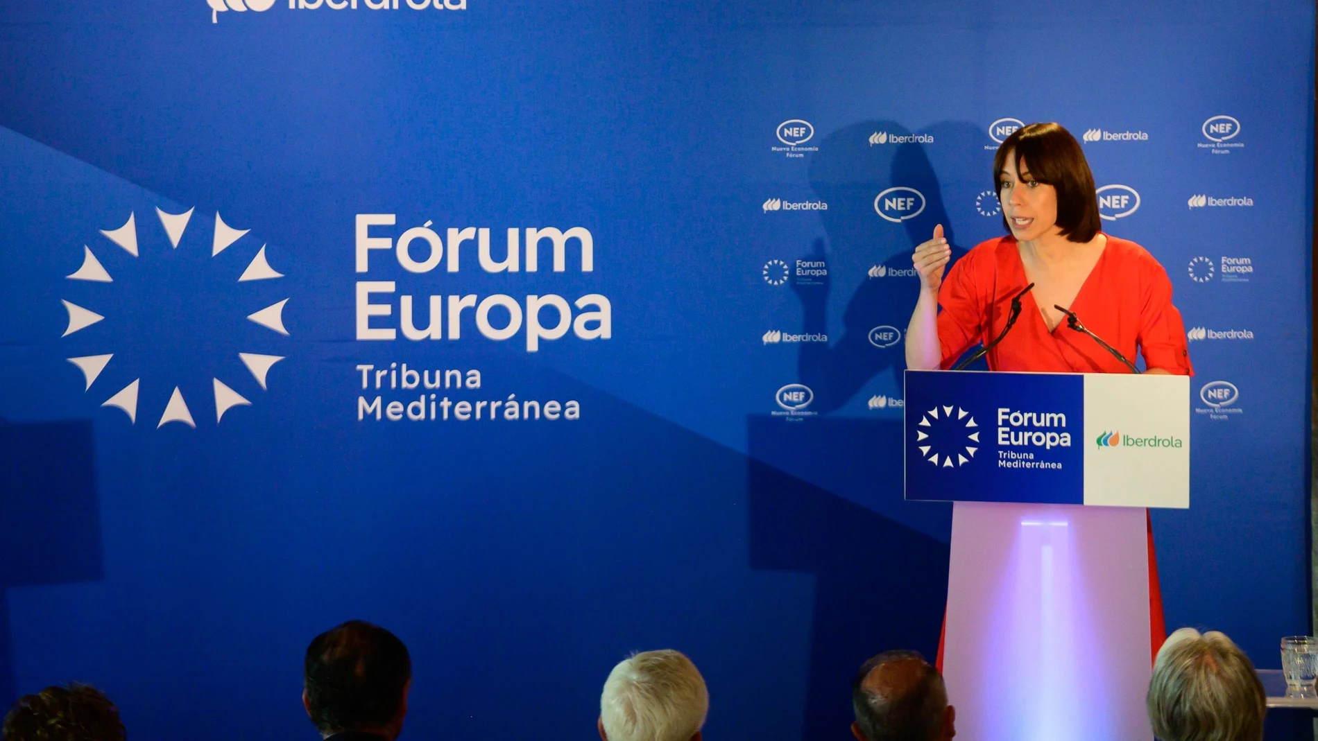La ministra de Ciencia, Innovación y Universidades y secretaria general del PSPV, Diana Morant, en un desayuno de Fórum Europa REMITIDA / HANDOUT por PSPV Fotografía remitida a medios de comunicación exclusivamente para ilustrar la noticia a la que hace referencia la imagen, y citando la procedencia de la imagen en la firma 11/09/2025