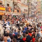 Castellón.- La cuarta Entrada de Toros y Caballos de Segorbe resulta multitudinaria y sin incidentes