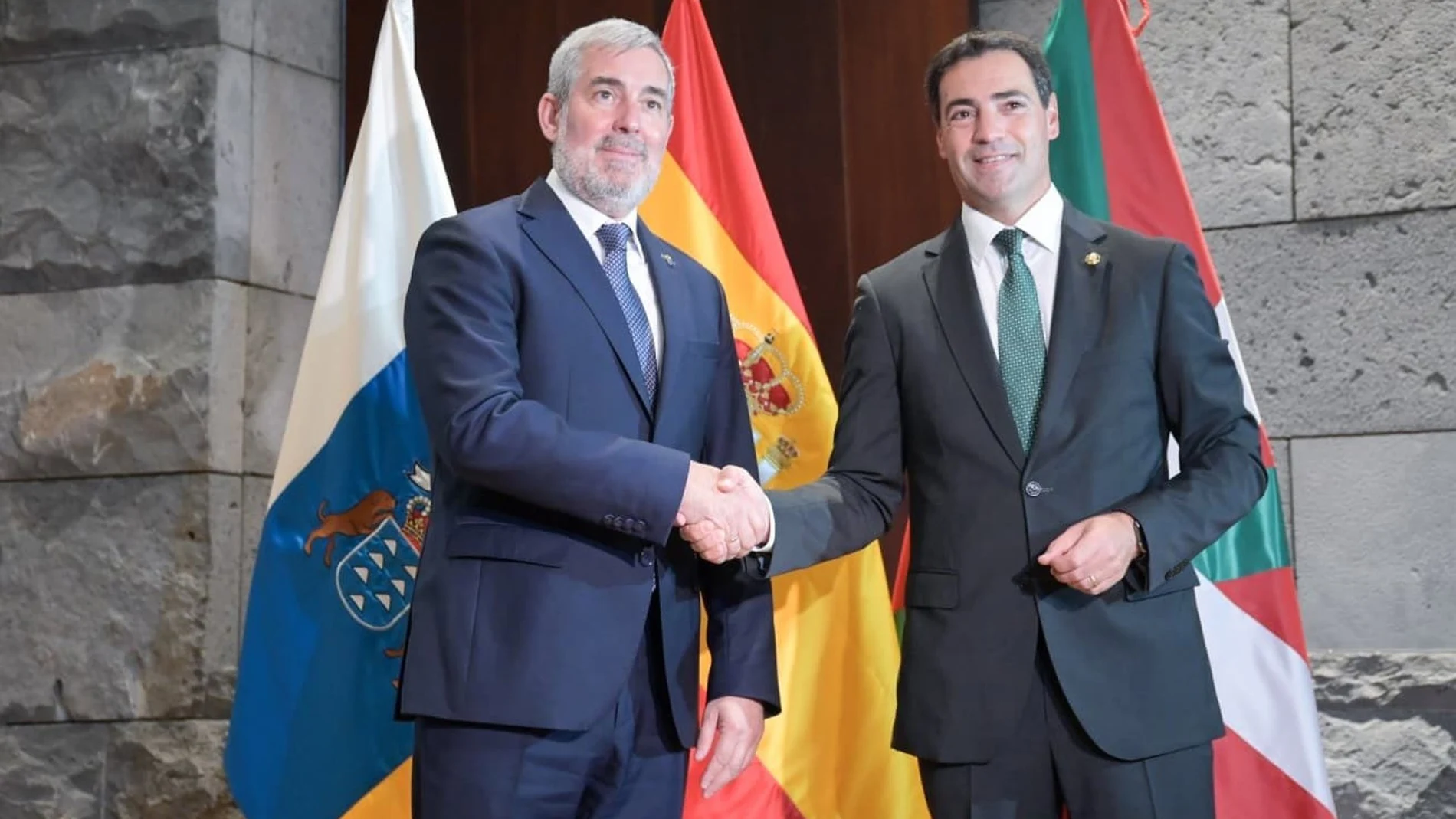 Fernando Clavijo e Imanol Pradales