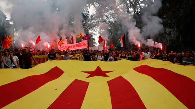 Manifestación con motivo de la Diada del 11 de septiembre