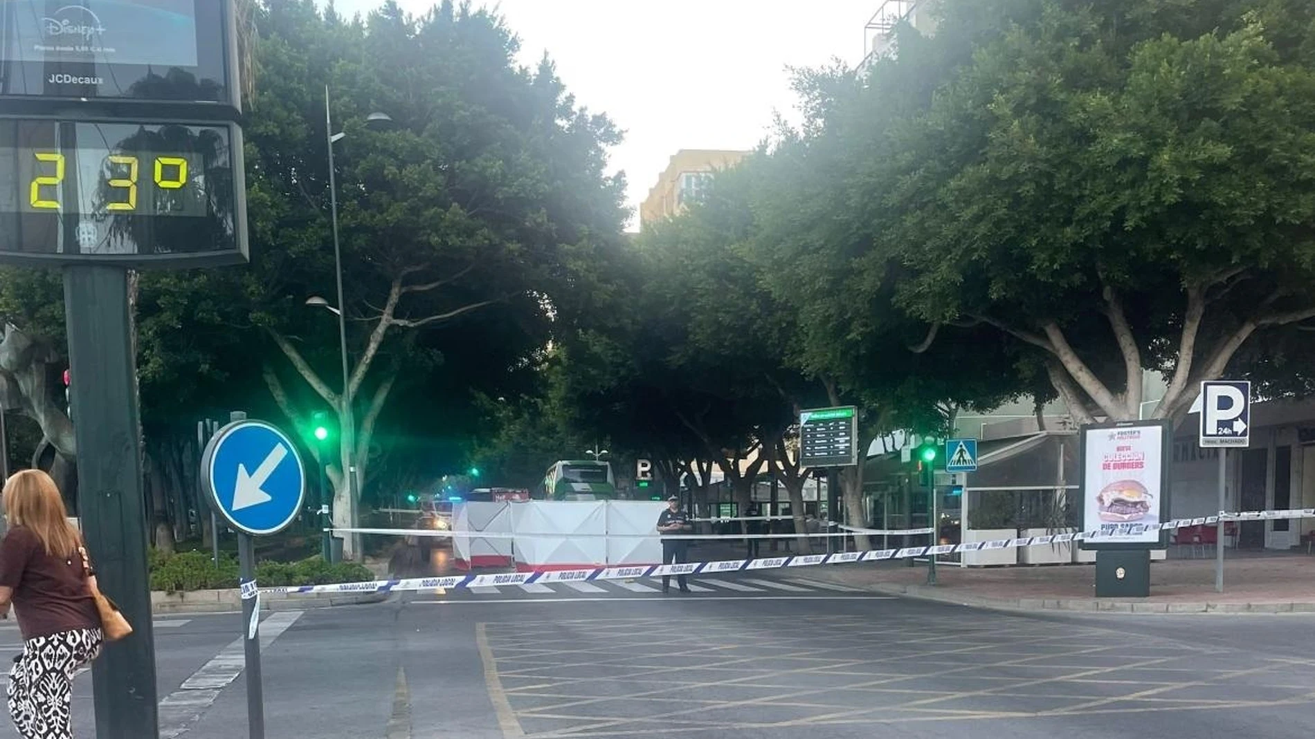 Avenida Federico García Lorca de Almería, donde se ha producido el atropello mortal de una mujer de 53 años.