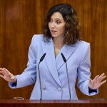 La presidenta de la Comunidad de Madrid, Isabel Díaz Ayuso