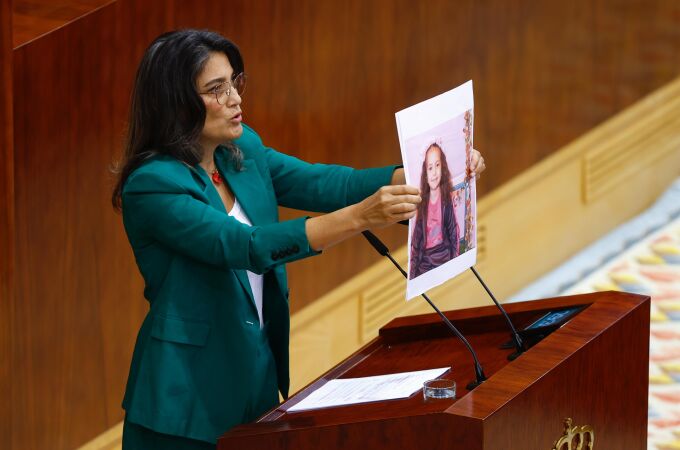 Bergerot muestra la imagen de la niña asesinada en Gaza