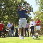 Rafa Nadal, en el torneo benéfico de Clínica Menorca