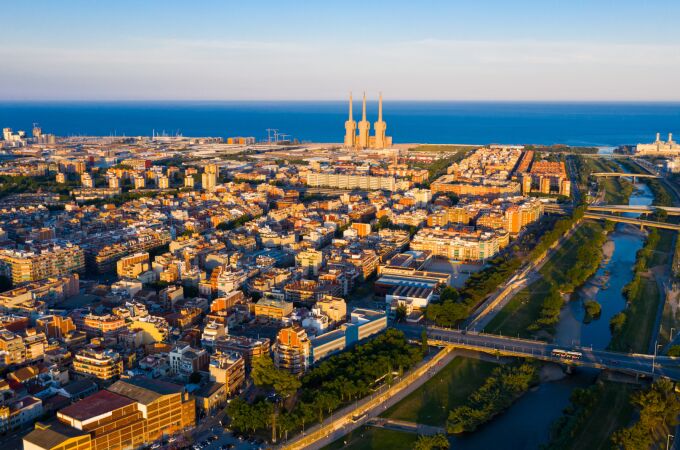 Vista aérea de Badalona
