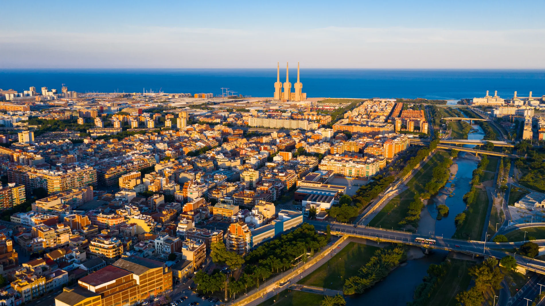 Vista aérea de Badalona