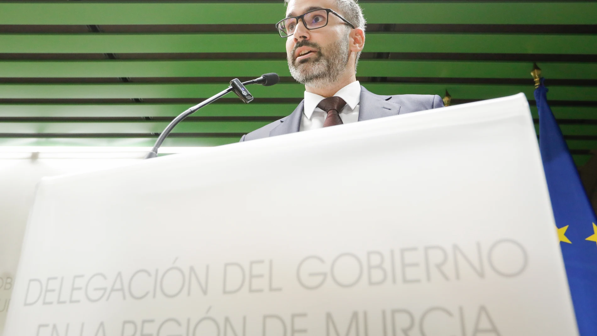 El nuevo delegado del Gobierno en la Región, Francisco Lucas, toma posesión de su cargo, en el edificio de usos múltiples de la Delegación del Gobierno, a 12 de septiembre de 2025, en Murcia, Región de Murcia (España). Francisco Lucas ha tomado posesión como delegado del Gobierno en la Región de Murcia en un acto institucional, confirmando su nombramiento realizado por el Consejo de Ministros el 2 de septiembre de 2025. 12 SEPTIEMBRE 2025 Edu Botella / Europa Press 12/09/2025