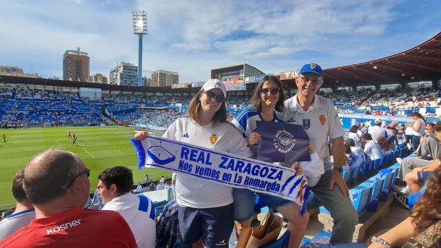 Abonados al Real Zaragoza en el Ibercaja Estadio