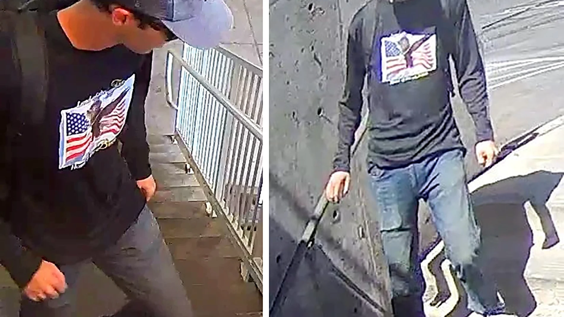 - (United States), 12/09/2025.- (COMPOSITE) - A composite handout image made available by the FBI (Federal Bureau of Investigation) on 12 September 2025 shows a person of interest in the investigation into the fatal shooting of Charlie Kirk at Utah Valley University in Orem, Utah, USA, on 10 September 2025. The FBI is asking for the public's help identifying this person of interest. EFE/EPA/FBI HANDOUT -- BEST QUALITY AVAILABLE -- MANDATORY CREDIT: FBI -- HANDOUT EDITORIAL USE ONLY/NO SALES