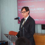 Salvador Illa pronuncia conferencia en la Universidad Sciences Po de París