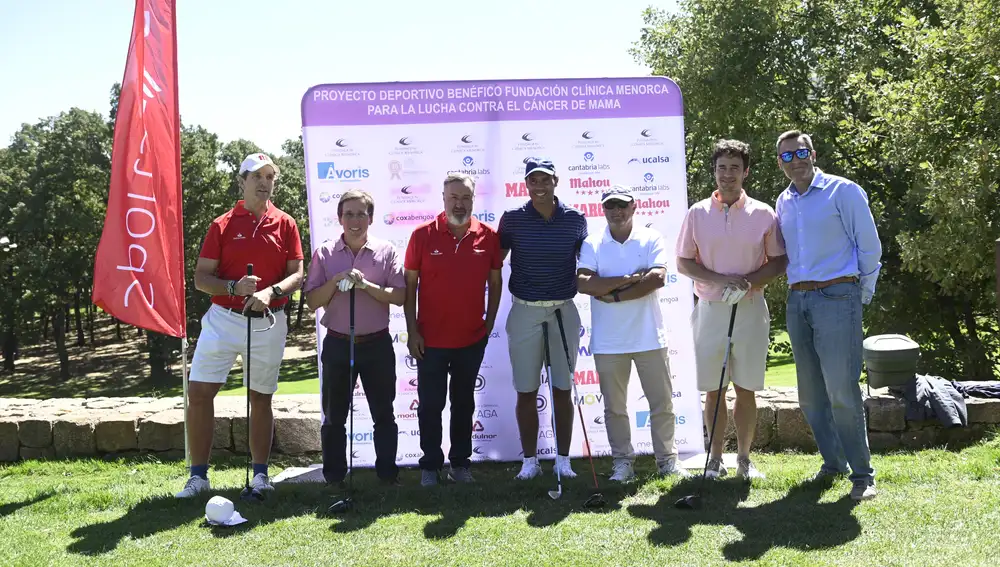 Ángel Martín, director de Clínica Menorca, y Rafa Nadal