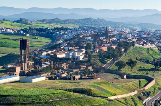 Vista aérea de Almadén (Ciudad Real)