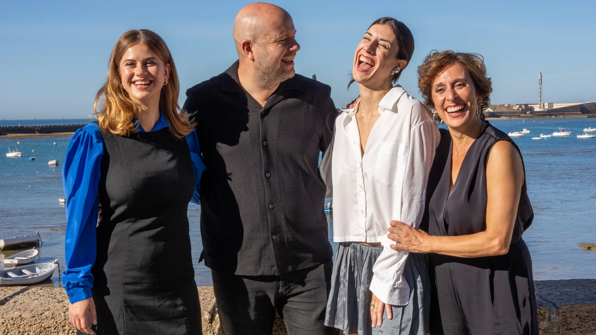 Equipo de la serie "El Centro" de Movistar Plus+, presentada hoy en South Internacional Festival de Cádiz