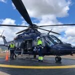 El servicio de helicópteros entre Ceuta y Andalucía, récord de viajeros