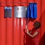 La vicepresidenta del Gobierno, María Jesús Montero, en una inauguración en la Zona Franca de Cádiz